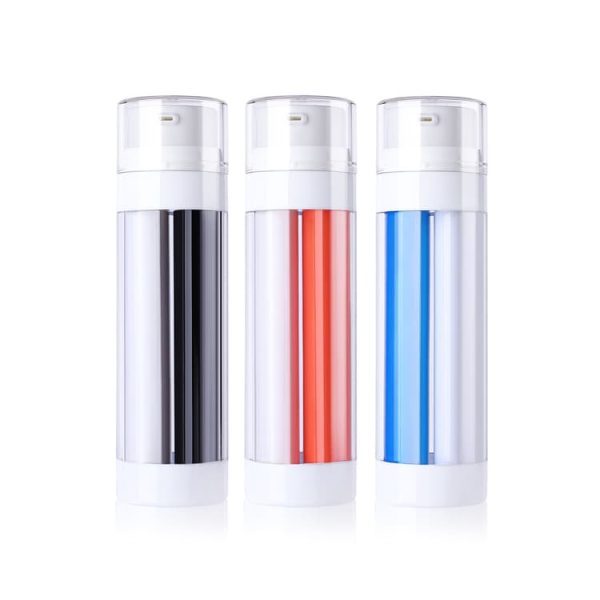 15ml+15ml two compartment lotion bottles