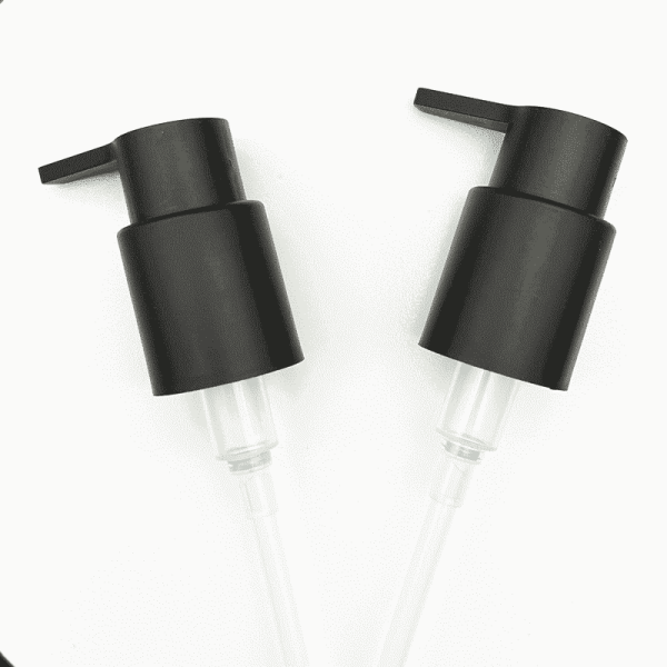 24mm neck size black lotion pumps