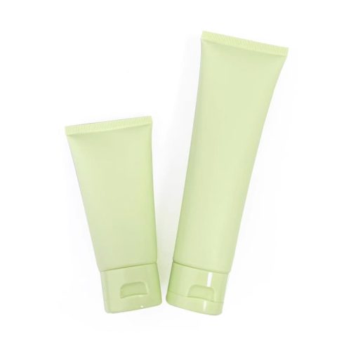 50ml 100ml green color face cleanser cosmetic tubes