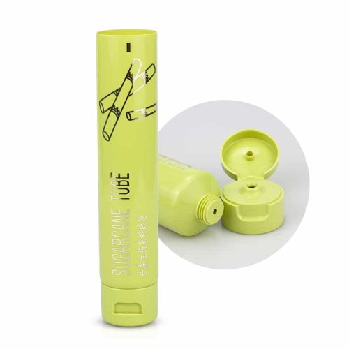 green color sugarcane cosmetic tubes