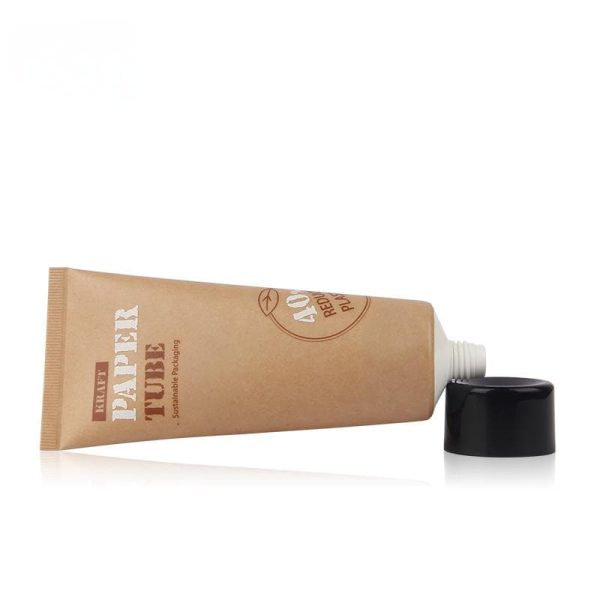 kraft paper squeezable cosmetic tubes