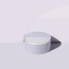 round shape purple color cream jars