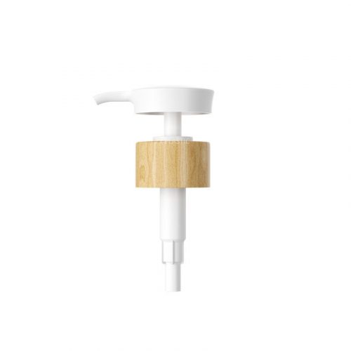 Bamboo lotion dispensing pump