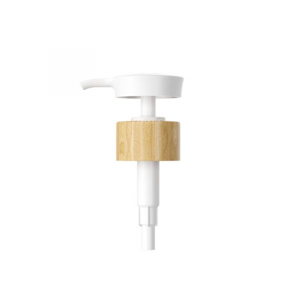 Bamboo lotion dispensing pump