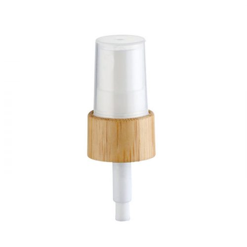Bamboo screw perfume spray cap for cosmetic bottles