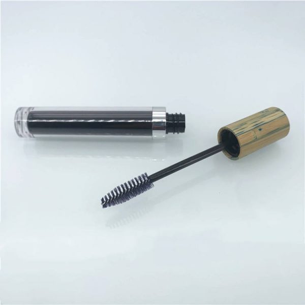 bamboo wood cosmetics mascara bottle packaging bamboo stick tube container empty mascara tube with brush china factory wholesale supplier