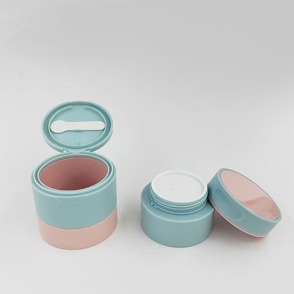 Blue Vacuum Bottle Cream Sleep Mask Cream Cream Bottle High grade flip top vacuum bottle