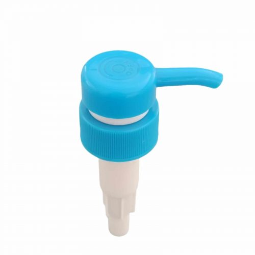 Blue plastic screw distributor pump head