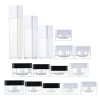 Classic Acrylic Square White Lotion Lotion Empty Bottle Set