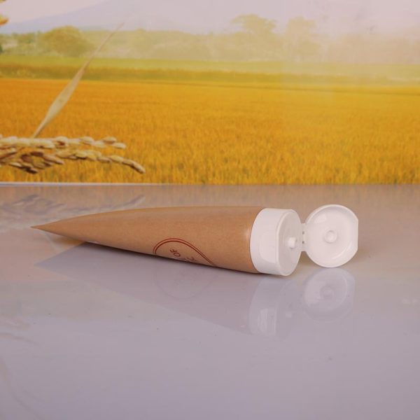 Cosmetic Tube Cleanser Squeeze Tube Pack with White Closed Cap