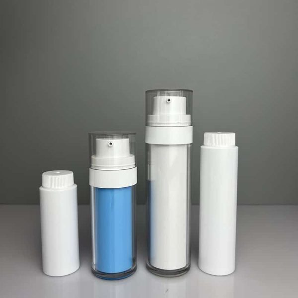 Hot Selling Empty Double Tube 2-in-1 Bottle Cosmetic Set Bottle