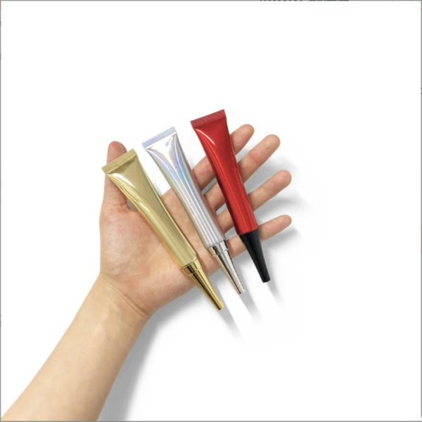 Customizable Long Nozzle Sunscreen tube Packaging for skin care eye Cream and nail Polish Cosmetic Extrusion tube