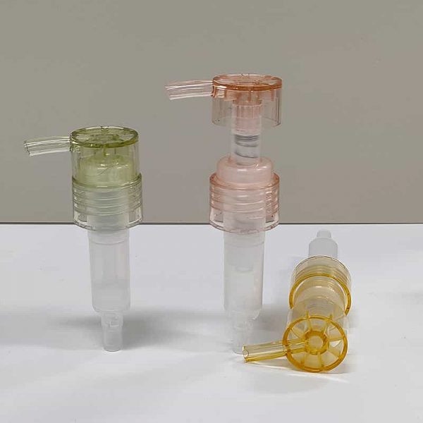 PP material transparent screw liquid dispenser cosmetic water bottle pump head