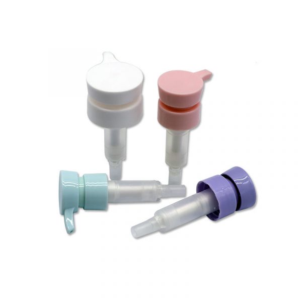 Custom color smooth press pump head for shampoo shower gel bottle