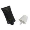 Eco friendly 100ml Black Soft Plastic Aluminum Cosmetic Tube with Airless Pump Head Biodegradable 