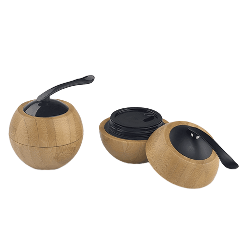 Eco friendly Half Bamboo Jar PP Inner Jar Cosmetic Packaging