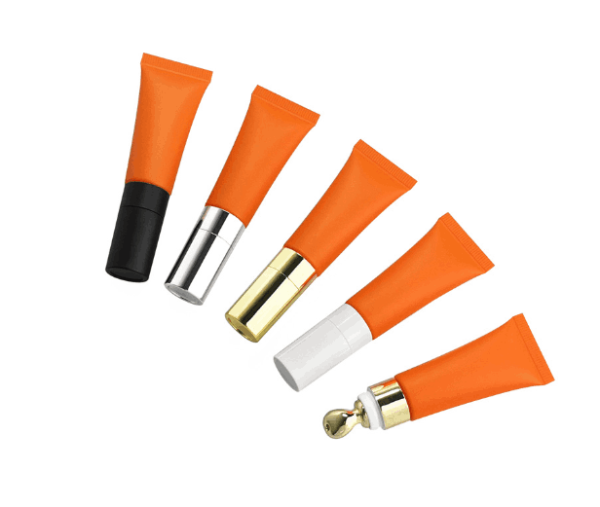 Customized Cosmetics Empty Lip Balm Packaging Lipgloss Squeeze Tube Plastic White Lip Gloss Tube