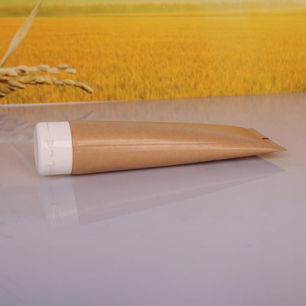 Cosmetic Tube Cleanser Squeeze Tube Pack with White Closed Cap