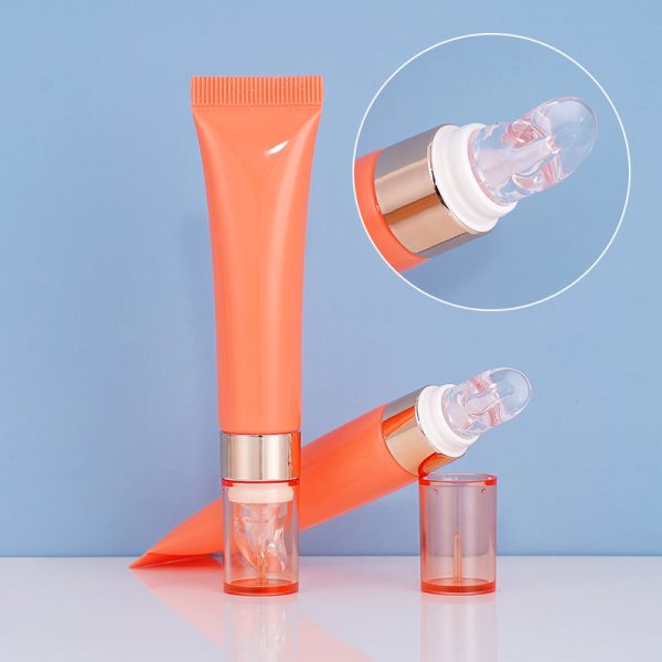Customized Cosmetic Plastic Tube Eye Serum Dropper Long Nozzle Eye Gel Massage Eye Cream 
