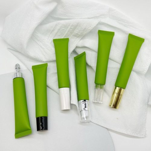 Green Color Eye Face Cream Cosmetic Packing