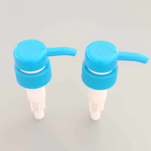 China Factory Wholesale Supplier New Models Blue PP Plastic Pump Head Hand Sanitizer Pump Liquid Soap Dispenser Bottle Pump