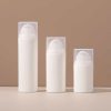 High quality frosted plastic cream white pump bottle