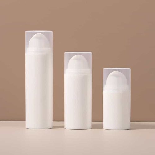 High quality frosted plastic cream white pump bottle