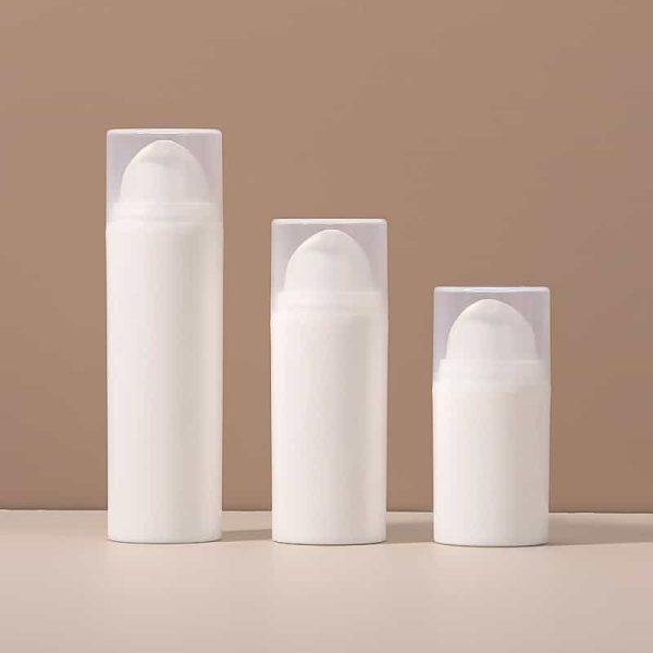 High quality frosted plastic cream white pump bottle