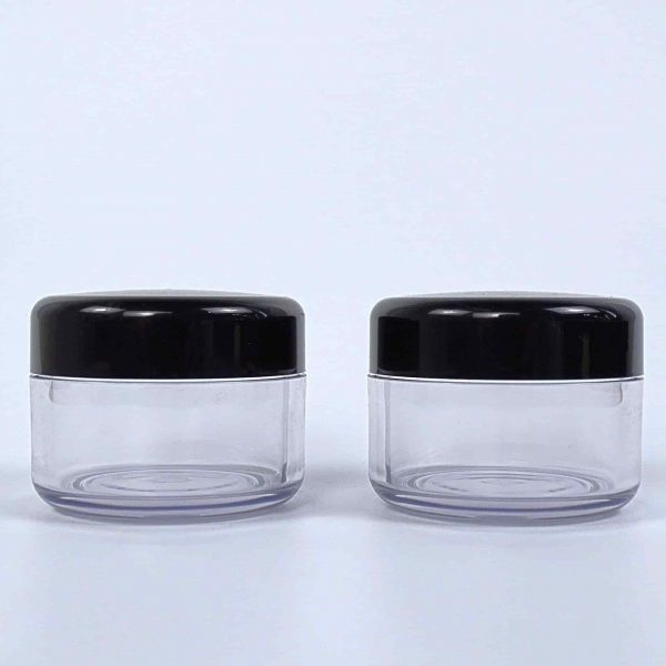 Luxury Custom Skin Care Products Packaging PET Plastic Products Thick Wall Wide Mouth 60g Cream Bottle Clear Material Cosmetic Eye Cream Jar