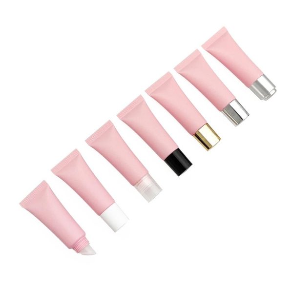 Hot selling pink plastic empty multi brush extruded tube