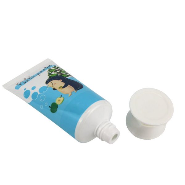 Kids Toothpaste Plastic Tube 3G 5G 10G 15G round White Flip Lid for School Children Cosmetics