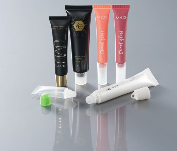 PE Lip Gloss Cream Tube Soft Plastic Container Screen Printing Different Shapes Capacities for Skin Care Lipstick