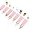 Customized Cosmetics Empty Lip Balm Packaging Lipgloss Squeeze Tube Plastic White Lip Gloss Tube