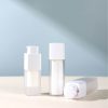 AS and PP Material 15/30/50ml Square Rotating Vacuum Bottle Essence Bottle Wholesale Skin Care Products China Supplier