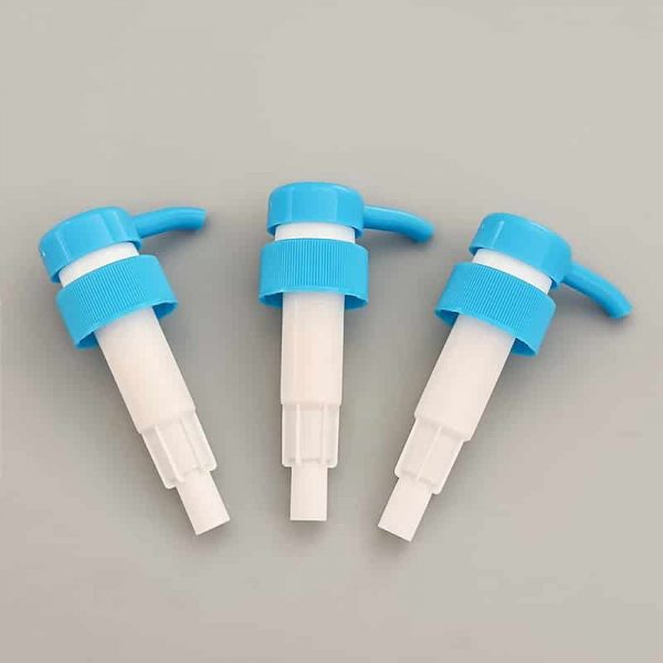 China Factory Wholesale Supplier New Models Blue PP Plastic Pump Head Hand Sanitizer Pump Liquid Soap Dispenser Bottle Pump
