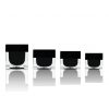 30ml60ml100ml120ml Acrylic Custom Square Plastic Cosmetic Lotion Packaging Black Pump Bottle High grade Cosmetic Packaging