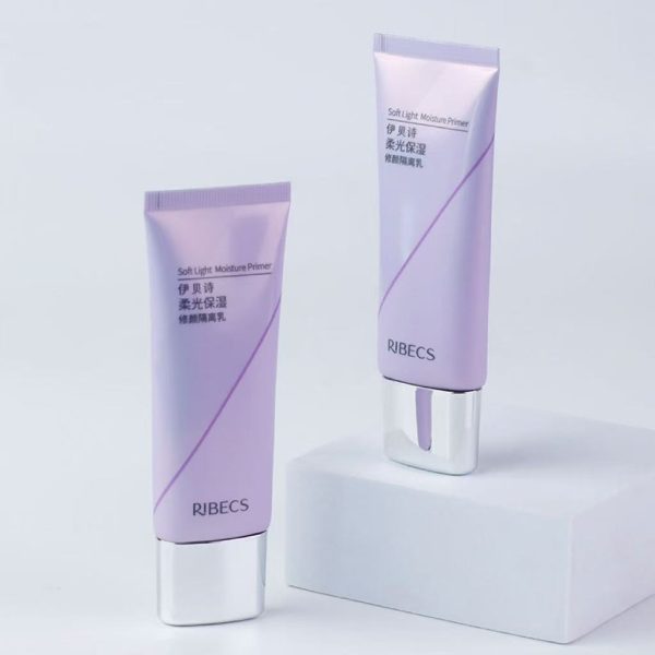 Oval Tube Plastic Cosmetic Packaging for Skin Care Serum Flat Shape