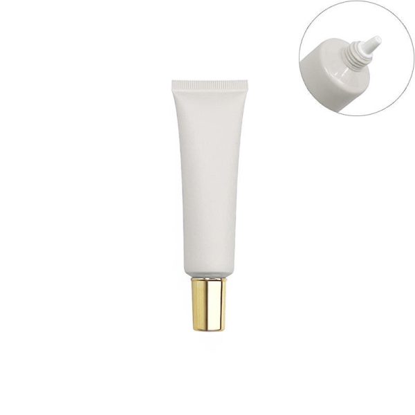 PE Material Empty Cosmetic Tube with Screw Cap for Skin Care and Serum Application