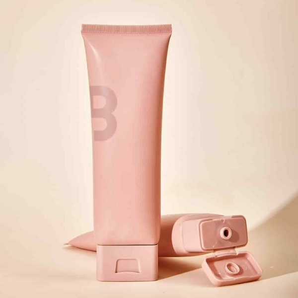Empty cosmetic containers flat tubes packed cleanser extrusion tubes
