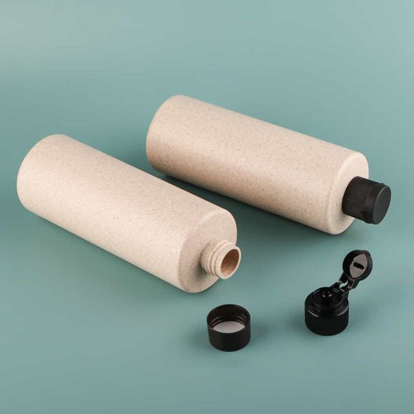 Wheat straw round shampoo bottle cosmetic packaging