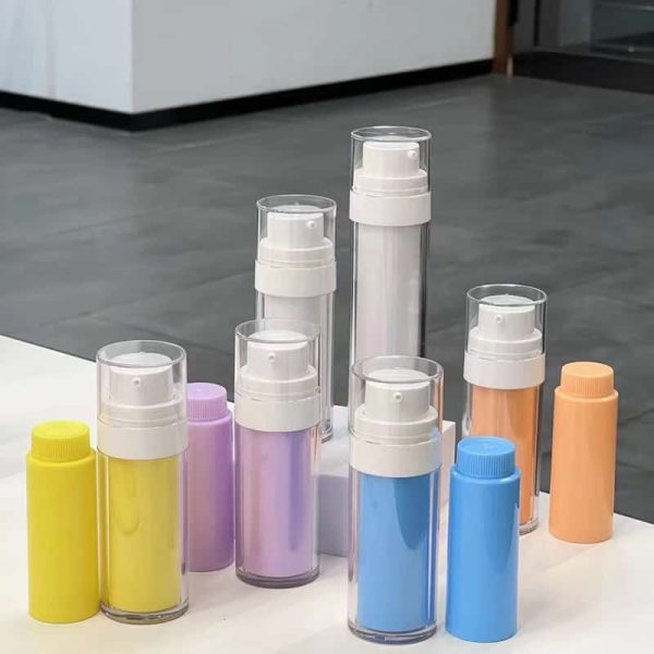 Hot Selling Empty Double Tube 2-in-1 Bottle Cosmetic Set Bottle