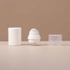 Round white cosmetic body lotion essence plastic pump bottle