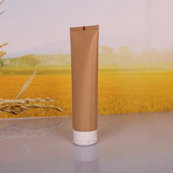 Cosmetic Tube Cleanser Squeeze Tube Pack with White Closed Cap