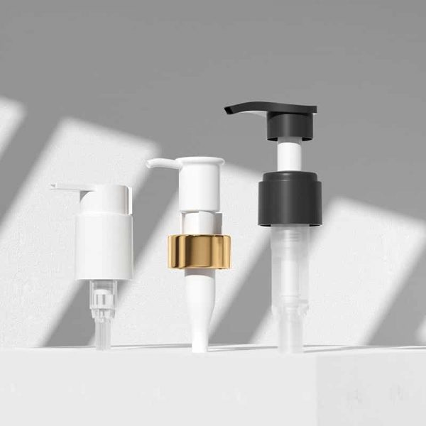 Custom color smooth press pump head for shampoo shower gel bottle