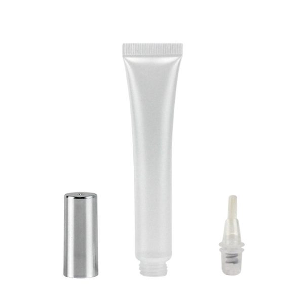 Empty Lip Gloss Tube PE Material Plastic Sponge Head Screw for Lipstick Lip Balm Eye Cream