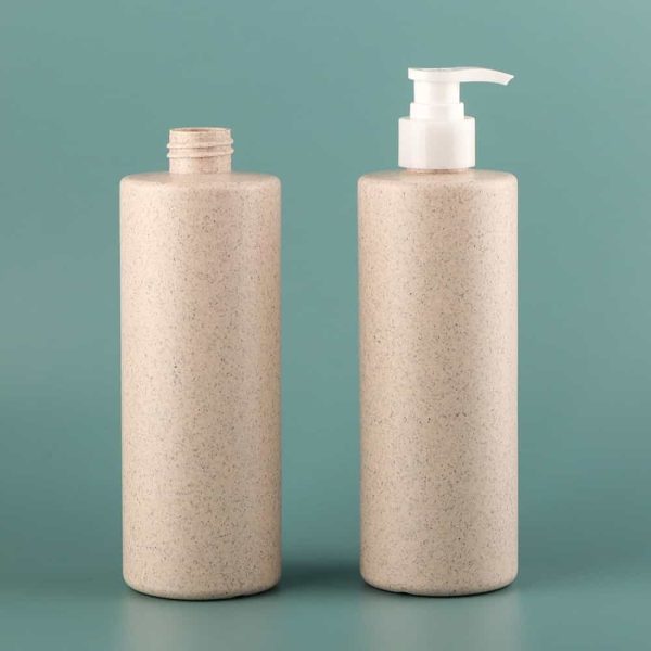 Wheat straw round shampoo bottle cosmetic packaging