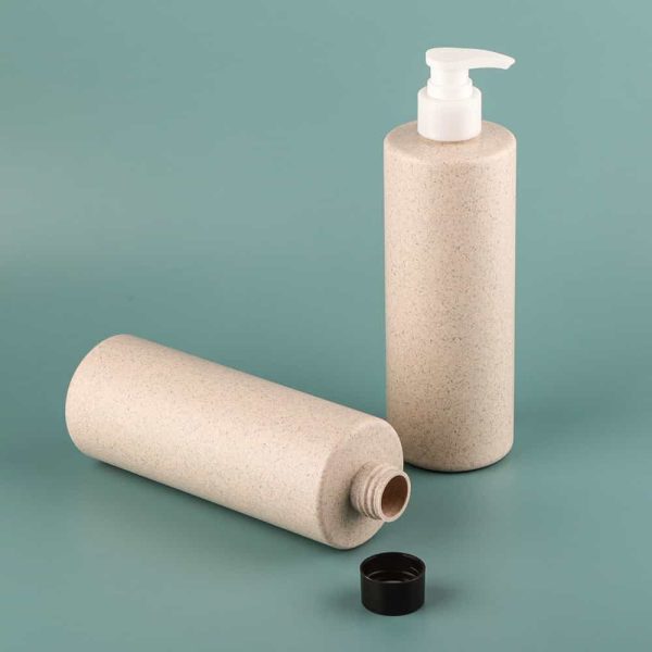 Wheat straw round shampoo bottle cosmetic packaging