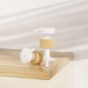 Custom Bamboo Wood With Screw Cap Dispensing Pump Personal Care Bamboo Wood Dispenser Emulsion Pump Head