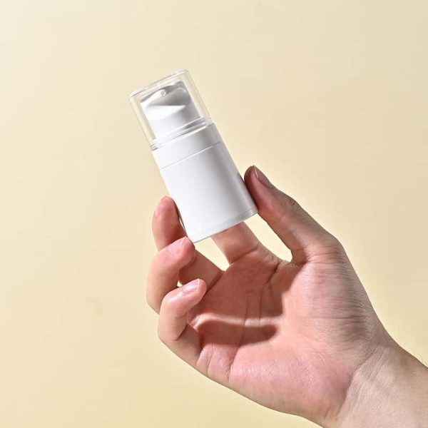 White cosmetic plastic container personalized squeeze bottle