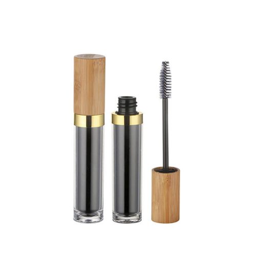Wholesale bamboo plastic mascara tube with mascara brush